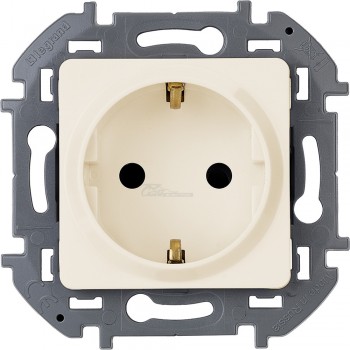 Розетка 1м с/з 16А слоновая кость Legrand INSPIRIA