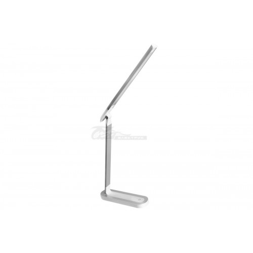Светильник настольный KD-845 серебро+белый LED 8.5w 3/4,5/6000K сенсорная регул. яркости