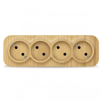 Розетка 4м о/п б/з 16А сосна Universal IONICH