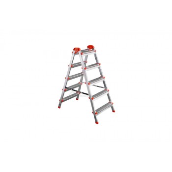 Стремянка стальная двухсторонняя 5-и ступенчатая 103см до 120 кг Perilla