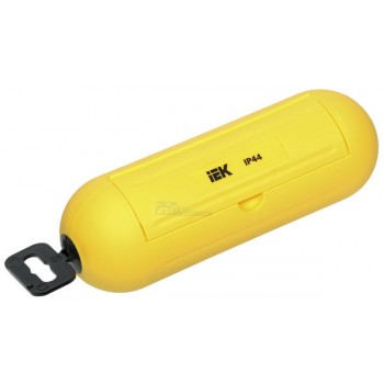 Бокс для защиты кабельного соединения IP44 желтый IEK