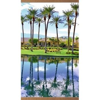 Электрообогреватель настенный "Домашний очаг" Пальмы