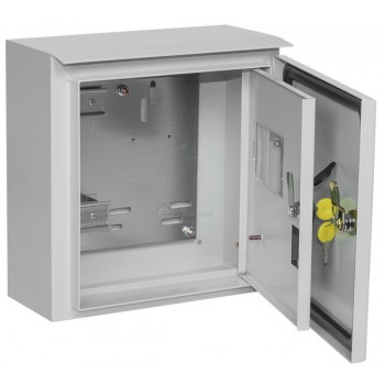 Щит учета ЩУ-1/1-1 (монт.панель) У1 (корпус вводно-учетный) двухдверный IP66 ИЭК