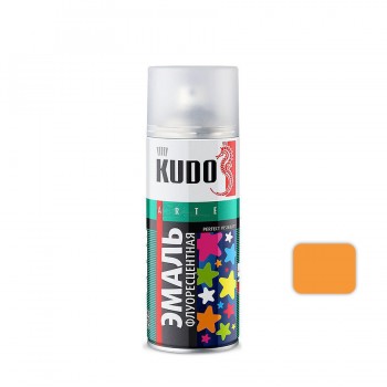 Эмаль KU-1205 флуоресцентная светоотражающая оранжево-желтый 520мл