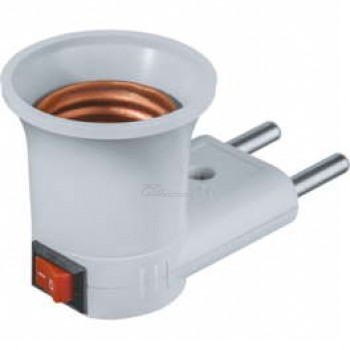 Переходник вилка-патрон E27 с выкл. Navigator 71992