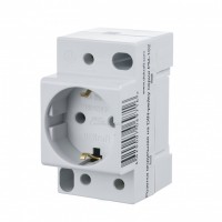 Розетка на DIN-рейку 16А 220В 2P+PEN РМ-102 DEKraft