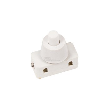 Выключатель-кнопка для настольной лампы 250V 1А (2с) ON-OFF белая REXANT