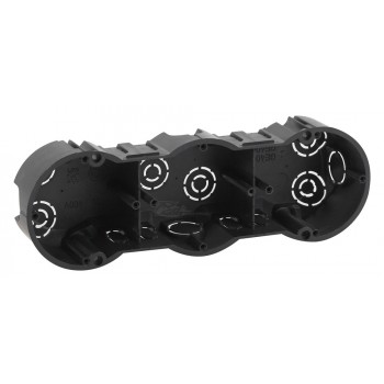 Коробка установочная КУТ (подрозетник) 3м бетон 212х70х45мм ЭРА