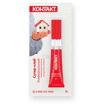 Клей "Контакт" универсальный супер-клей 3гр. BL-12