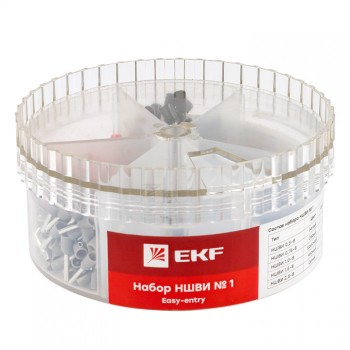 Набор наконечников НШВИ №1 (0.5-2.5мм2) PROxima EKF