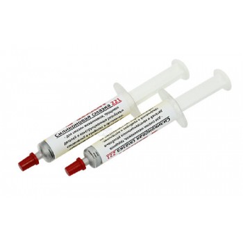 Смазка силиконовая 221 (до+350oC) 2мл шприц REXANT