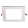 Светильник PPL-S 9W 6500K IP40 145мм встр/квадр белый Jazzway