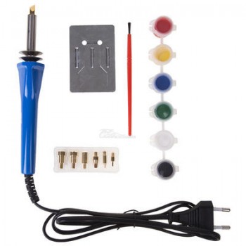 Паяльник-выжигатель 30Вт/220в (6 насадок+краски) REXANT