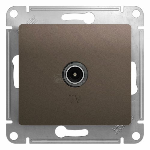 Розетка Glossa TV 1DB шоколад GSL 000891