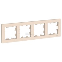 Рамка Atlasdesign 4м бежевая универсальная