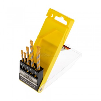 Набор сверл по бетону (4,5,6,8,10мм) кейс Kranz