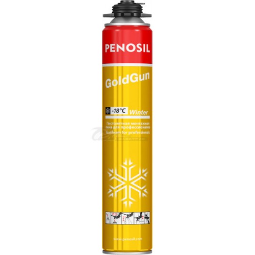 Пена монтажная PENOSIL "GoldGun Winter" проф. -18С 750мл