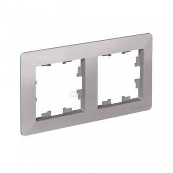 Рамка Atlasdesign Air 2м алюминий/дымчатый черный