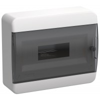 Корпус пластиковый ЩРН-П,12 модулей навесной черн. прозр. дверь IP41 TEKFOR IEK