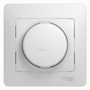 Диммер Glossa поворотно-нажимной LED, RC 630Вт/ВА белый