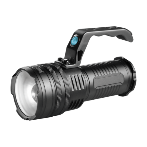 Фонарь аккумуляторный Jazzway Alum3-L5W (5Вт, ZOOM, 3*18650, 420Лм) черный металлический