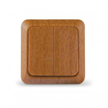 Выключатель Олимп 2кл. бук 10А IP20 Universal