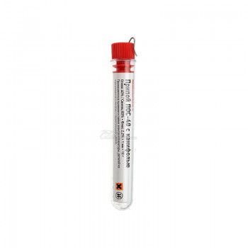 Припой ПОС-40 с канифолью 10гр (d=1мм) (Sn40%; Pb60%) колба REXANT