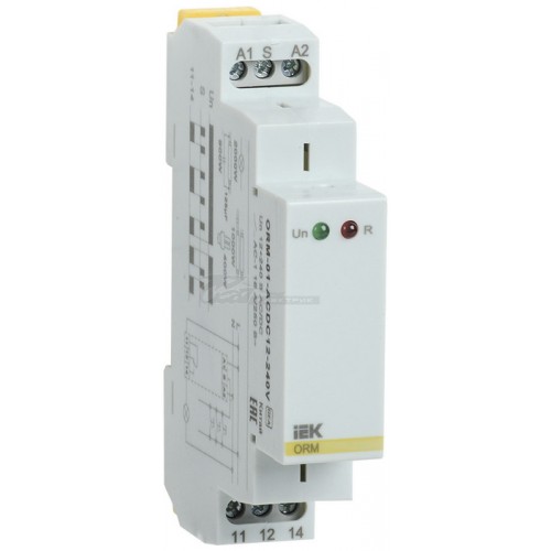 Реле импульсное ORM 1 1конт 12-240В AC/DC 16А DIN IEK