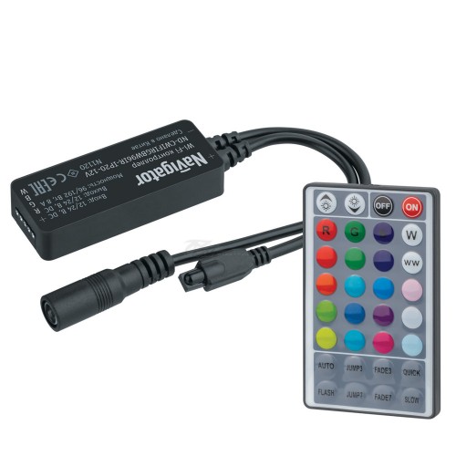 Контроллер ленты LED RGBW Wi-Fi + пульт 96IR 12/24V Navigator SmartHome Контроллер ленты LED RGBW Wi-Fi + пульт 96IR 12/24V Navigator SmartHome