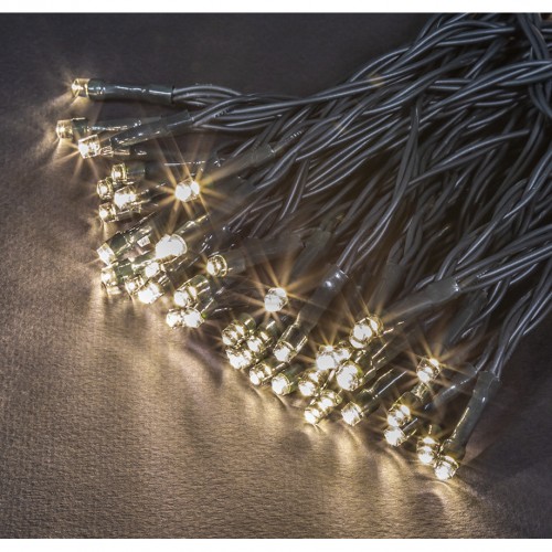 Гирлянда светодиодная умная нить 20,0м 500LED 8режимов IP44 теплый белый, зеленый провод, Wi-Fi Navigator