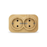 Розетка 2м о/п с/з 16А сосна Universal IONICH