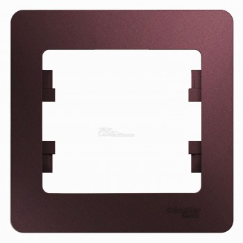 Рамка 1-местная баклажан Glossa