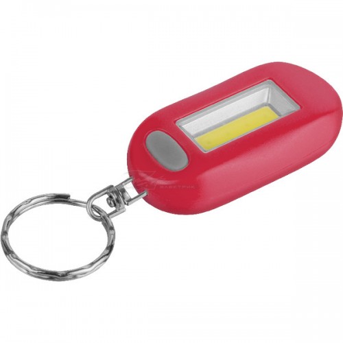 Фонарь Navigator брелок 1COB 1W 3режима красный 2*CR2032