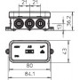 Коробка распределительная 80х43х36мм IP55 A6 10 вводов OBO
