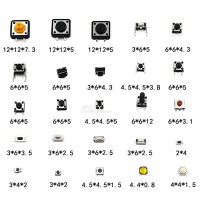 Набор тактовых микро-кнопок 25 видов по 5шт (125шт)