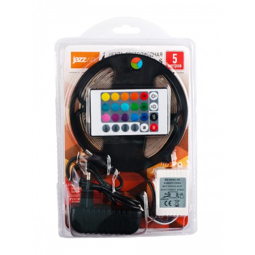 Лента LED комплект разноцветный RGB 3528/54 IP65 20w 5м Jazzway
