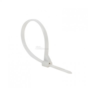 Хомут-стяжка 100*3,0мм белый нейлон со стальным зубом (100шт) EKF