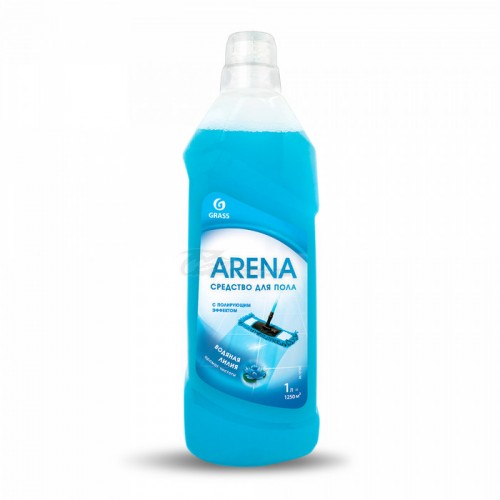 Средство для пола Arena с полирующим эффектом водная лилия 1л Grass