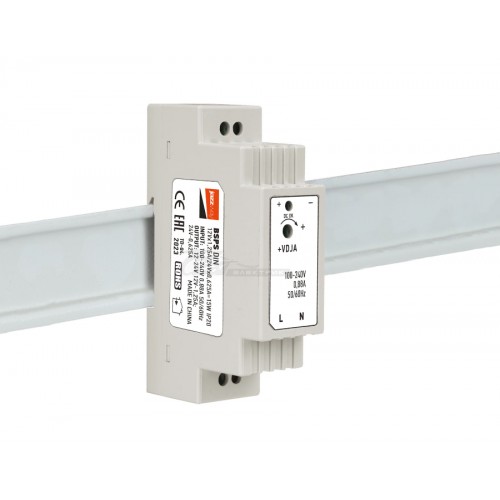 Блок питания 220В / 12v/24v 1.25А/0.625A 15W на DIN рейку IP20 3г гар. Jazzway