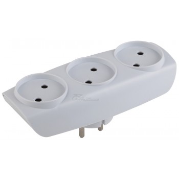 Разветвитель сетевой ЭРА на 3 гнезда б/з белый SP-3-W