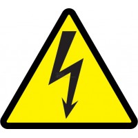 Знак "Опасность поражения электрическим током" (молния) 85мм IEK