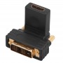 Переходник шт DVI-D-гн HDMI поворотный, под углом 90 REXANT