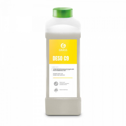 Средство дезинфицирующее на основе изопропилового спирта DESO C9 1л Grass