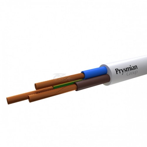Провод ПВС 3x1,0 Prysmian БЕЛЫЙ ГОСТ+