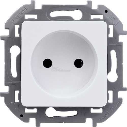 Розетка 1м б/з 16А белый Legrand INSPIRIA