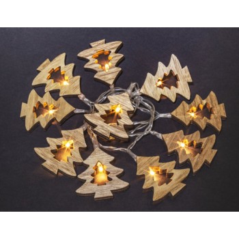 Гирлянда светодиодная Navigator 2хАА 1,8м 10LED постоянное свечение IP20 Теплый Белый