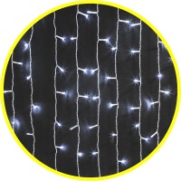 Гирлянда светодиодная занавес 3,0*2,0м (высота 3м) 400LED пост.свеч. IP20 холодный белый Navigator
