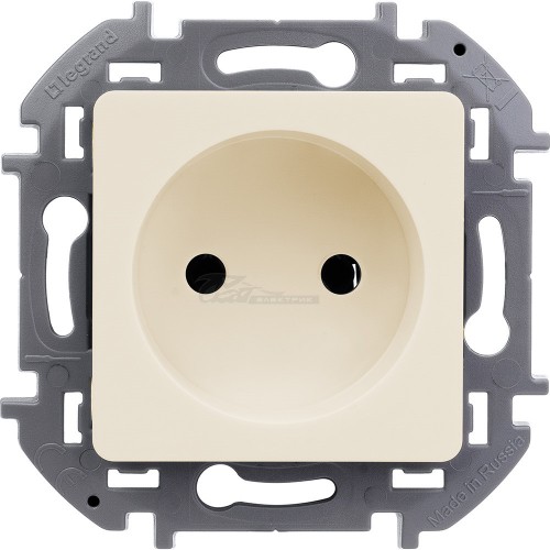 Розетка 1м б/з 16А слоновая кость Legrand INSPIRIA