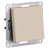 Выключатель Atlasdesign 1кл. песочный сх.1