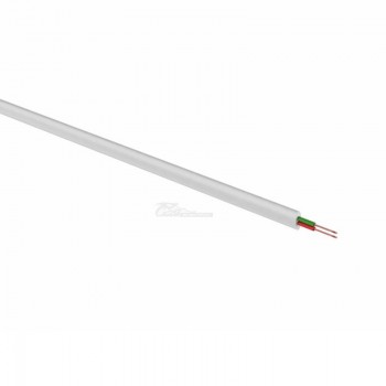 Кабель телефонный ШТЛП 2 жилы Cu белый REXANT